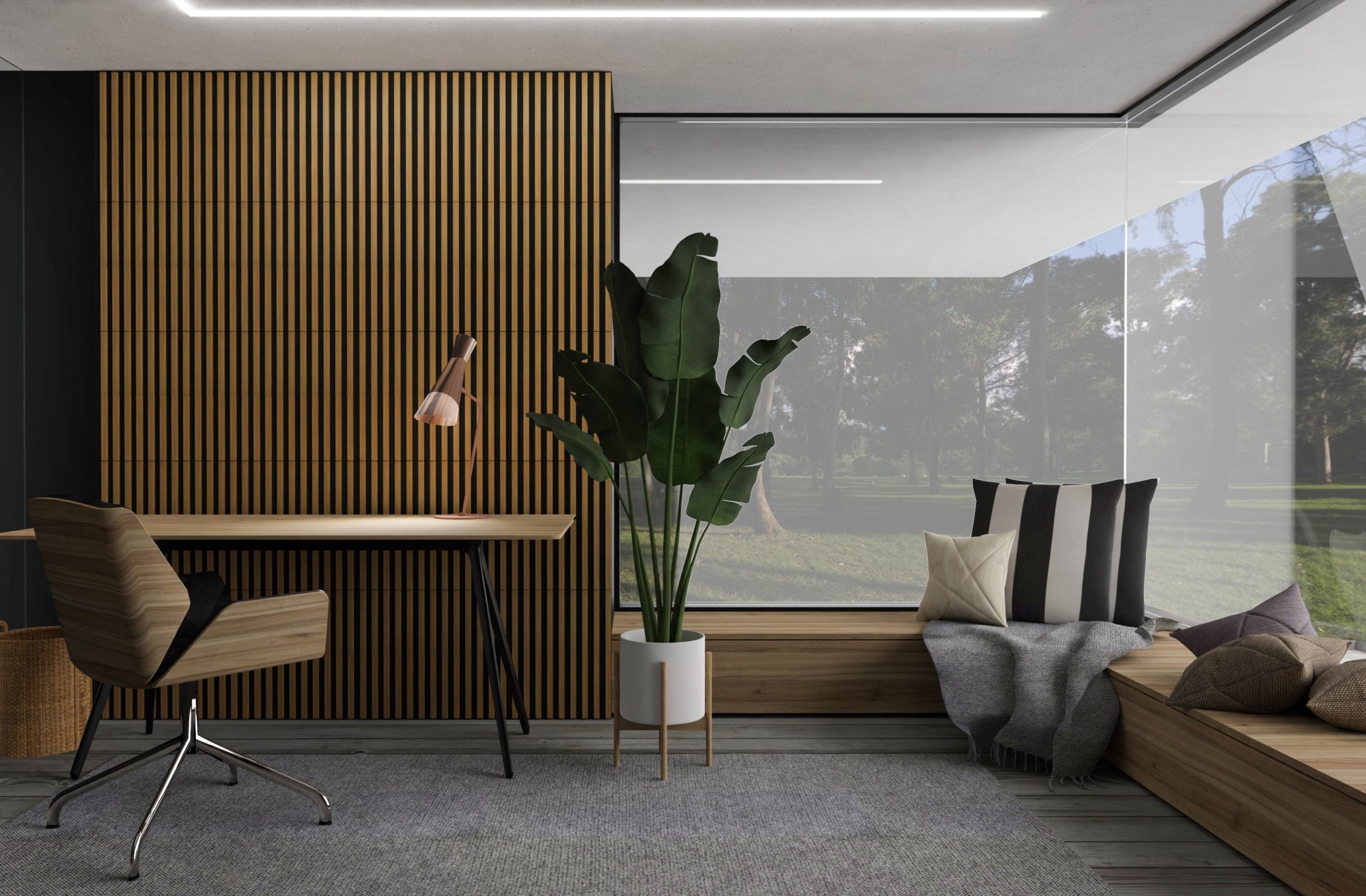 Začleňte kreativitu do svého interiéru: Výhody dekoračních nástěnných lamel na filcu