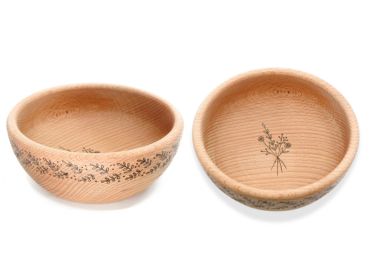 Originálne kuchynské doplnky s vypaľovaním do dreva