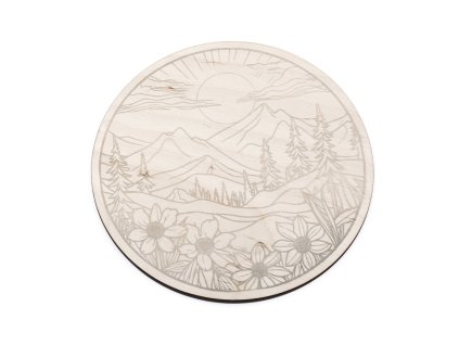 vypalovani do dreva krajina