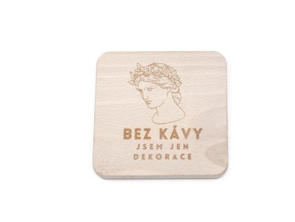 podtácek pod kafe dřevěný