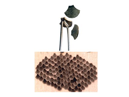 hrot na vypalování šupina