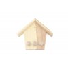 Drevený vešiak v tvare domčeka 14,7 x 13,8 x 2,5 cm