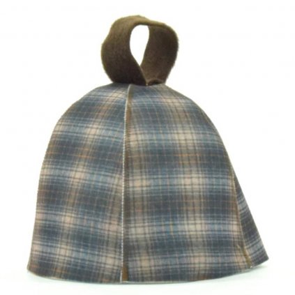 Saunová čepice - Zvonek se vzorem