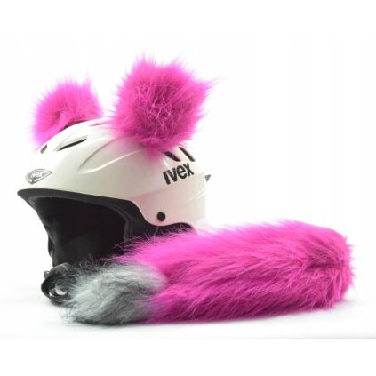 Ozdoba na helmu – Bambulky a ocas