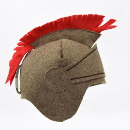 Hnědá saunová čepice Říman – 95 % vlna