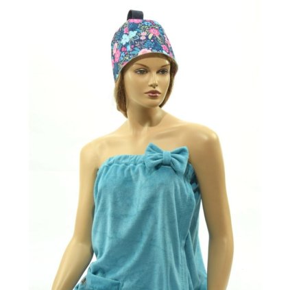 Dámský kilt do sauny tyrkysový