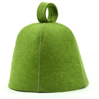 Saunová čepice z ovčí vlny - zvonek