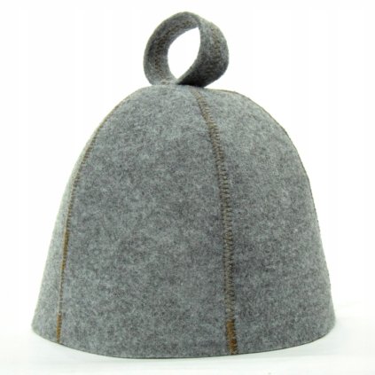 Saunová čepice - šedi Zvonek
