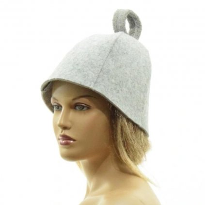 Woolnil Klobouk do sauny z ovčí vlny – unisex, pro muže a ženy