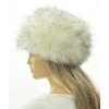 Elegantní čepice s umělou kožešinou (8)