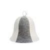 Saunová čepice Šedobílý zvonek