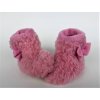 Dětské bačkory z ovčí vlny růžové