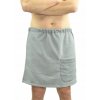 Pánský kilt do sauny z froté – světle šedý
