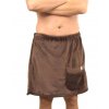 Pánský kilt do sauny z froté – hnědý