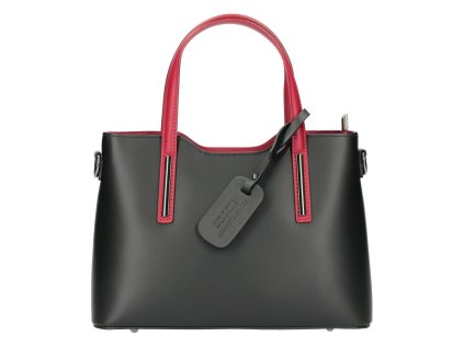 kozena damska kabelka m9018 maila cerno cervena nero rosso 1