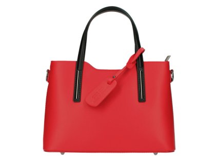 kozena damska kabelka m9018 maila cerveno cerna rosso nero 1