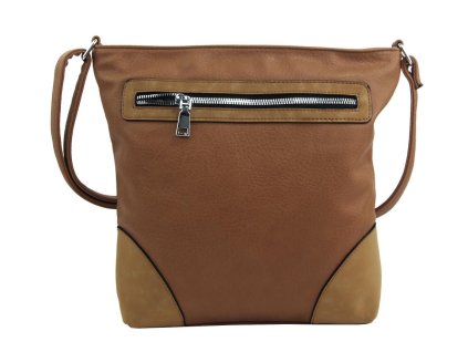 crossbody damska kabelka nh8123 hnedo bezova 1