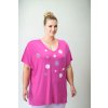 tricko s kratkym rukavem a puntiky ruzova