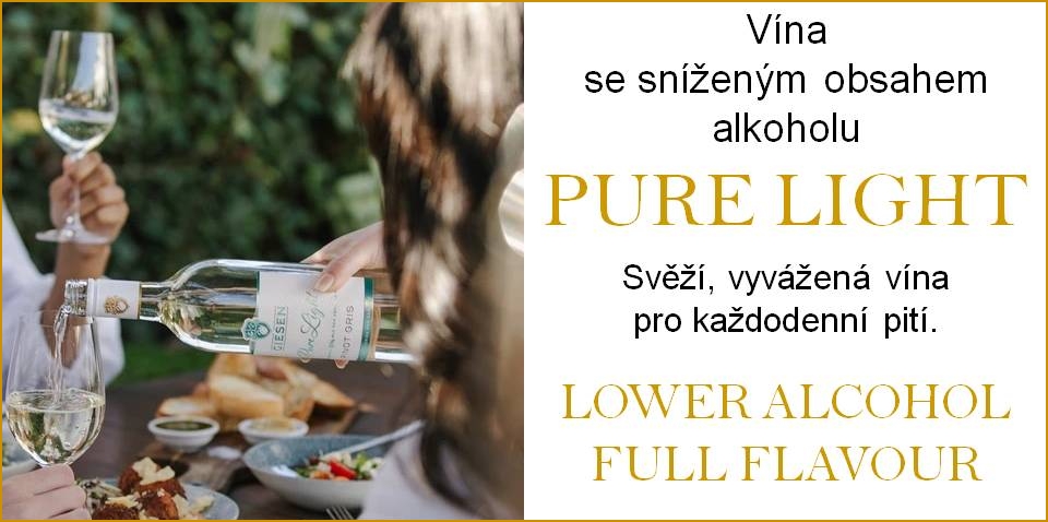 Giesen Pure Light vína se sníženým obsahem alkoholu