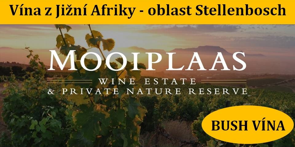 Mooiplaas vína z Jižní Afriky