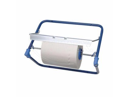 Odvinovač pro průmyslovou utěrku (kovový) nástěnný modrý [1 ks]