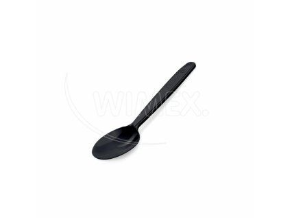Kávová lžička (PP) opakovaně použitelná černá 13cm [50 ks]