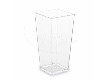 Fingerfood kelímek (PS) hranatý čirý 40 x 40 x 82 mm 85ml [40 ks]
