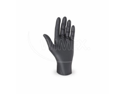 Rukavice (Nitril) nepudrovaná černá `S` [100 ks]