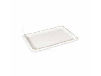 Papírový tácek (FSC Mix) bílý 13 x 20 cm `č.4` [250 ks]