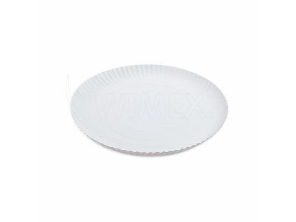 Papírový talíř hluboký bílý Ø28cm [50 ks]