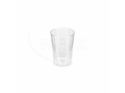 Kelímek krystal (PS) Ø44mm 2cl/4cl/5cl [40 ks]