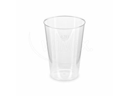 Kelímek krystal (PS) Ø76mm 0,25L [50 ks]