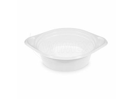 Miska (PP) s oušky bílá Ø156mm 500ml [100 ks]