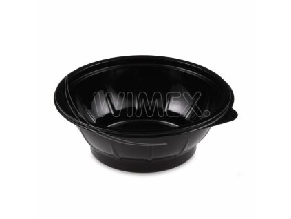Salátová miska (rPET) černá Ø176mm 600ml [50 ks]