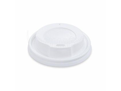 Víčko vypouklé (PS) bílé pro kelímek Ø80mm [100 ks]