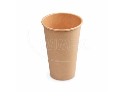Papírový kelímek (FSC Mix/PE) kraft Ø90mm 510ml `0,4L/16oz/XL` [50 ks]
