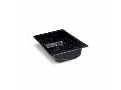 Miska (PP) hranatá černá 127 x 178 x 50 mm 600ml [100 ks]