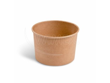 Papírová miska (PAP/PE) kraft Ø110mm 475ml [50 ks]