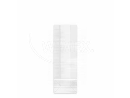 Sáček čirý (OPP) s obdélníkovým dnem 7+4 x 19 cm [100 ks]