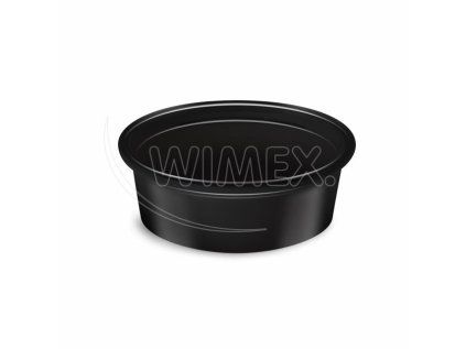 Dresinková miska (PP) Dressingboxx černá Ø70mm 50ml [50 ks]