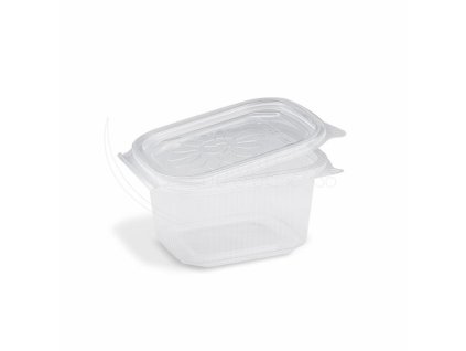 Miska (PP) Ripboxx Tiny hranatá průhledná 375ml [50 ks]