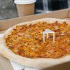 Distanční stojánek (PP) bílý Ø4 x 3 cm do pizza krabic [100 ks]