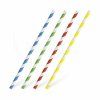 Slámka papírová Spirála barevný mix Ø6mm x 20cm [25 ks]