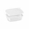 Miska (PP) hranatá průhledná 125ml + víčko [5 x 50 sad]