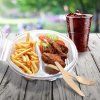 Menu mísa (PP) Ripboxx Meal 2dílná osmiboká průhledná 1000ml [25 ks]