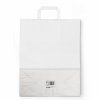 Papírová taška bílá 32+16 x 39 cm [50 ks]