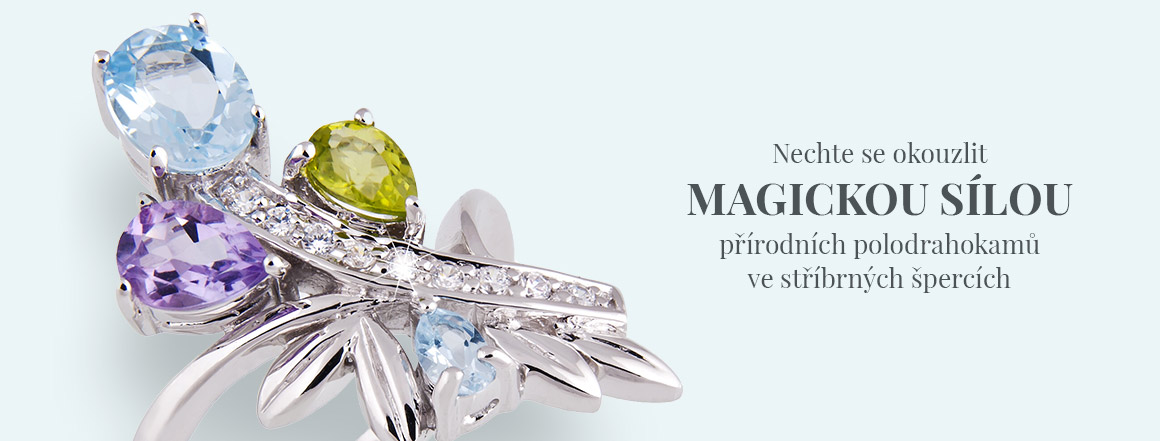 šperky s polodrahokamy ve stříbře