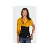 Pashmina Carlo Romani P122 (hořčicová) modelka