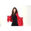 Pashmina Carlo Romani P11 (červená) modelka (4)