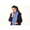 Pashmina Carlo Romani P64 (modrofialová) modelka.